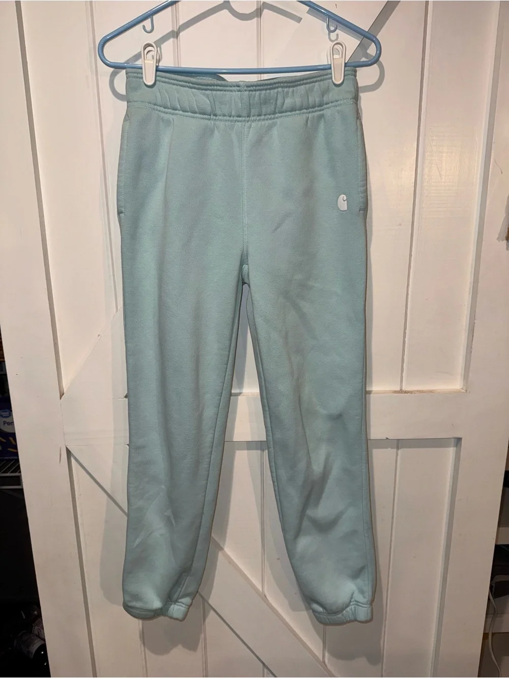 Carhartt Light Teal Fleece Joggers - Picture 2 of 7